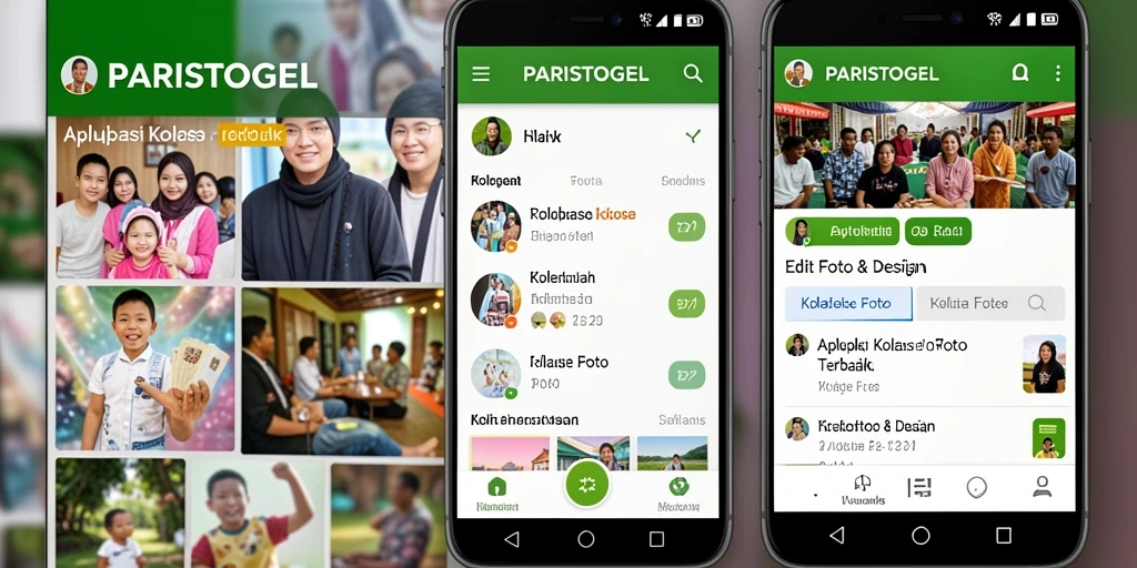 Antarmuka pengguna PARISTOGEL yang intuitif untuk Kolase Foto.