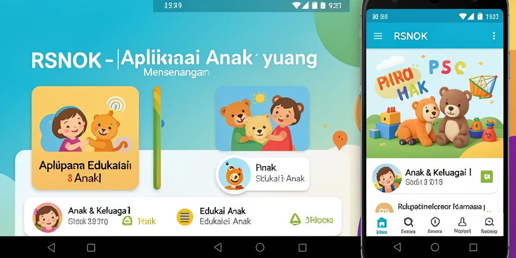 Tampilan antarmuka RSNOK yang ramah anak untuk edukasi