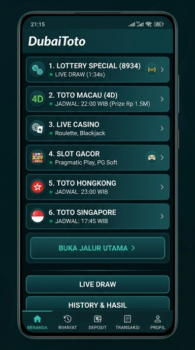 Tampilan link alternatif dubaitoto